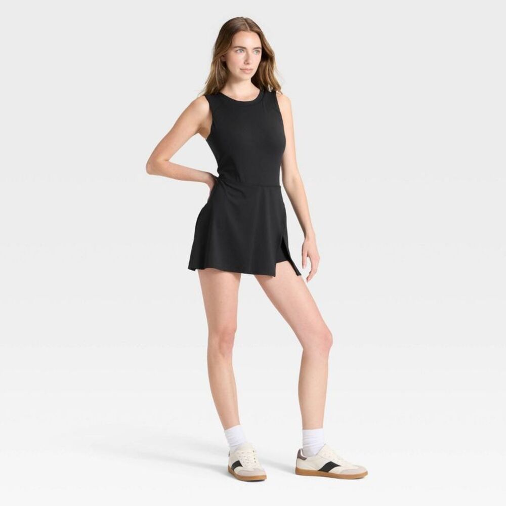 Women's Game Day High Neck Low Back Active Dress - JoyLab Black XS